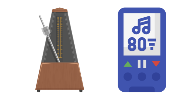 metronomes 4/4 time signature