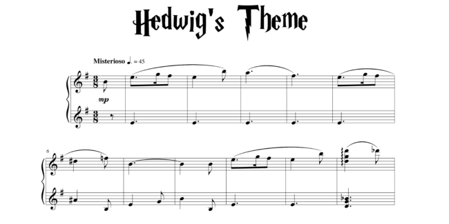 harry potter theme chords